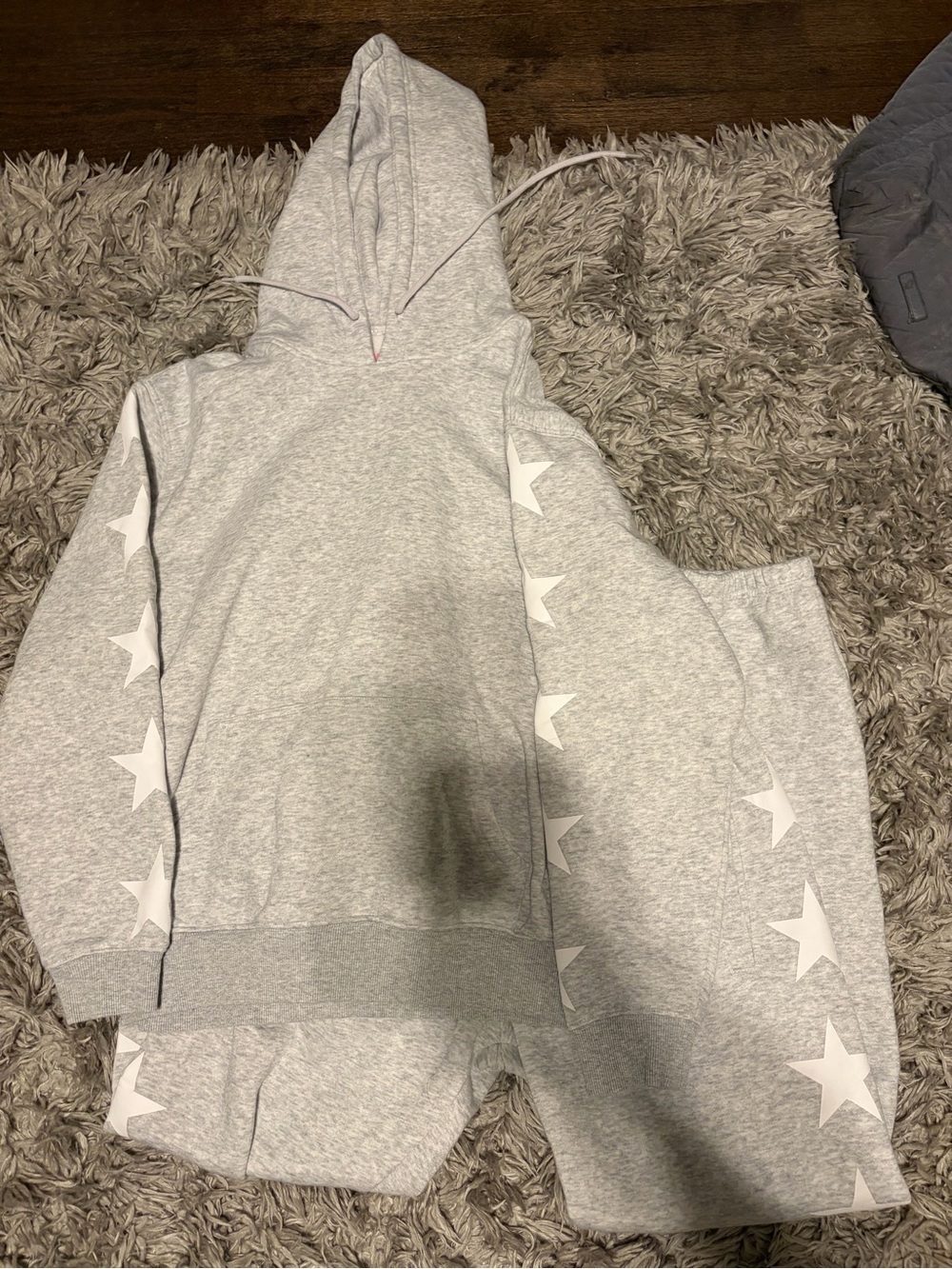 NWOT STARFIT Gray Star Hoodie and Sweatpants Set